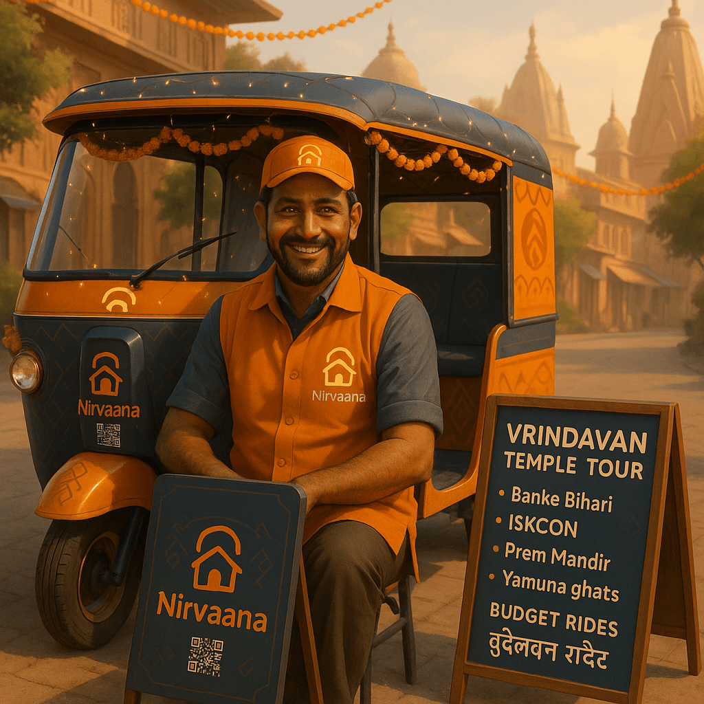 Nirvaana Auto-Rickshaw tour with uniformed guide